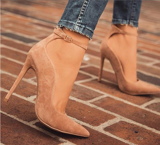 Suede Pointed Heels